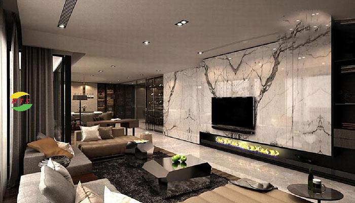 tranh đá marble biệt thự